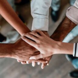 Group holding hands