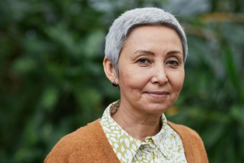 Newly diagnosed woman with Parkinson's