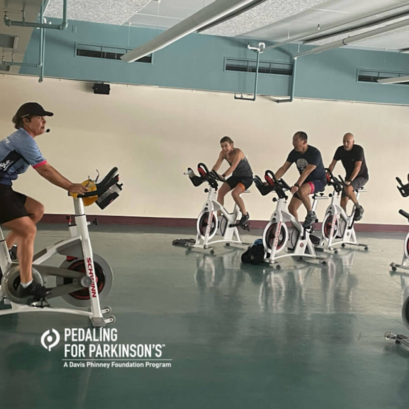 Pedaling for Parkinson's class
