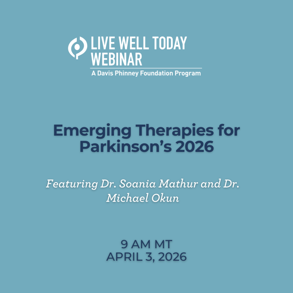 Dr. Okun and Dr. Mathur - April 26 - Emerging Therapies for Parkinson’s